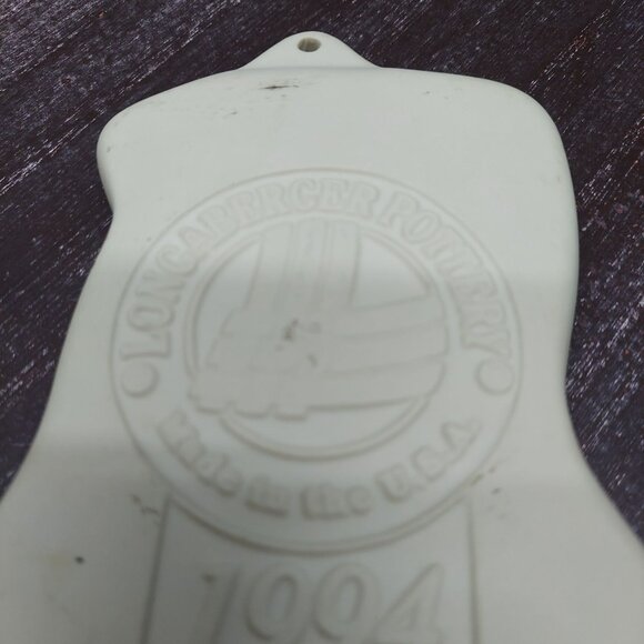 Longaberger Pottery 1994 Ceramic Wall Plaque Ornament Made In USA - Picture 4 of 5